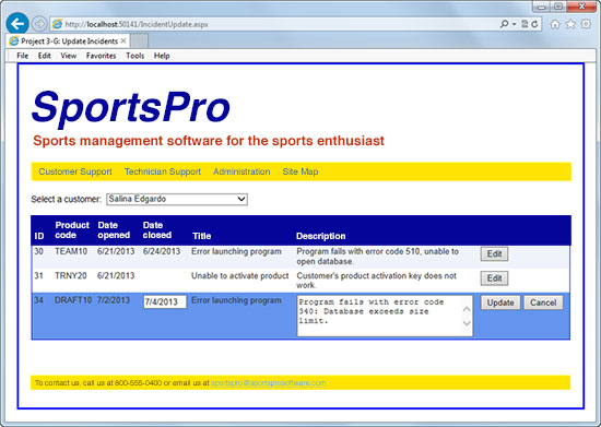 Murach Courseware Example 5